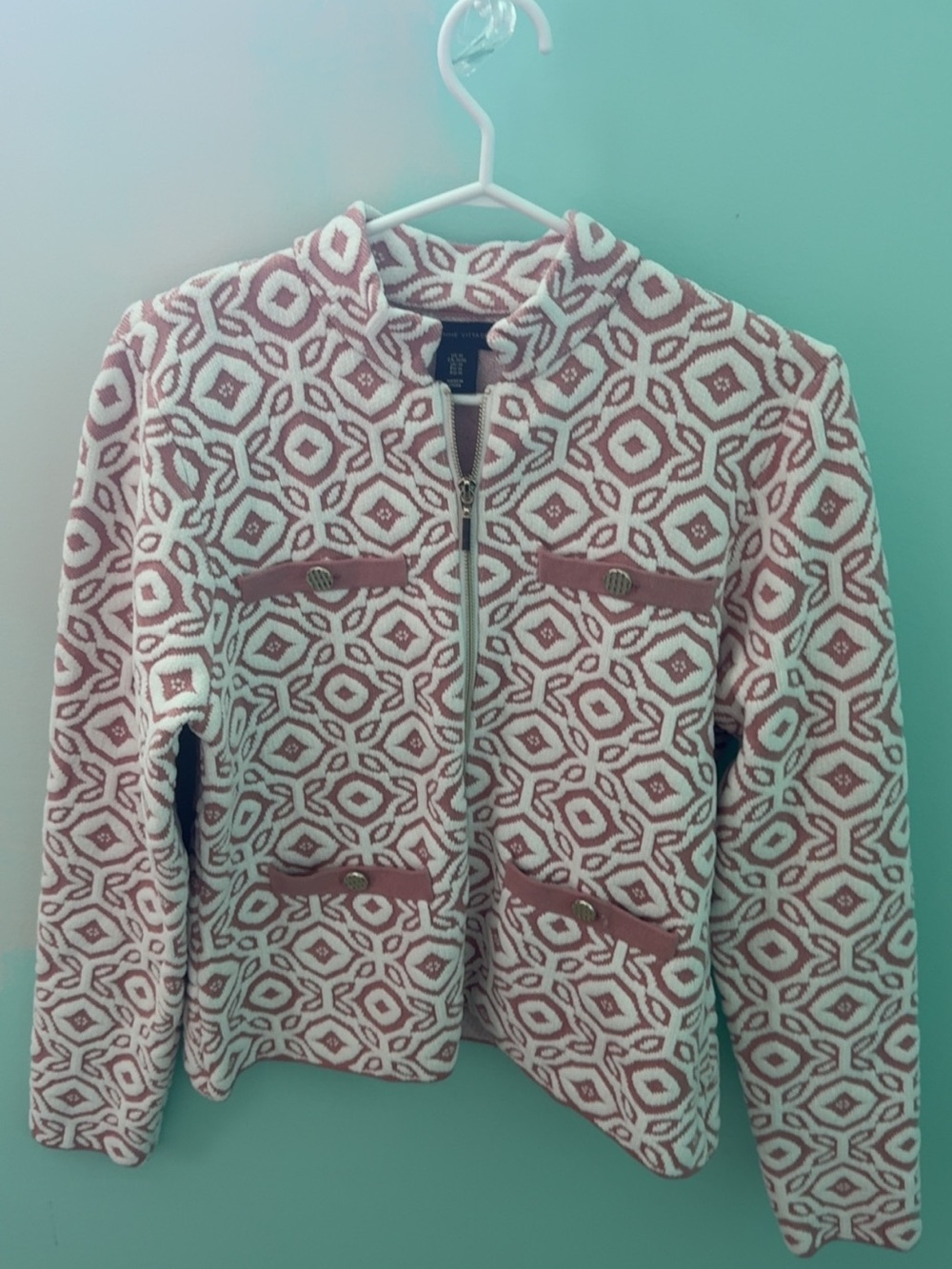 ADRIENNE VITTADINI Zip-Up Sweater  🎀